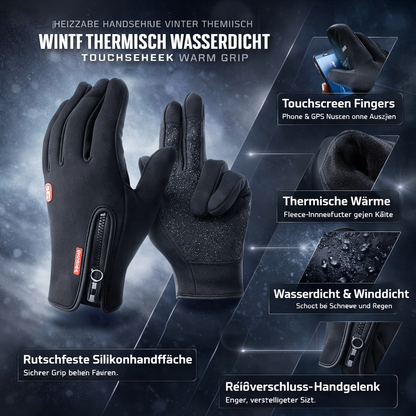 Heated Gloves Winter Thermal Waterproof Touchscreen Warm Grip