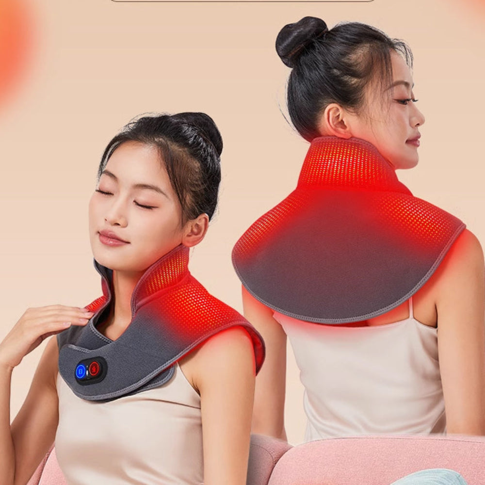 Neck Heating Pad Shoulder Massage Ergonomic Heat Wrap