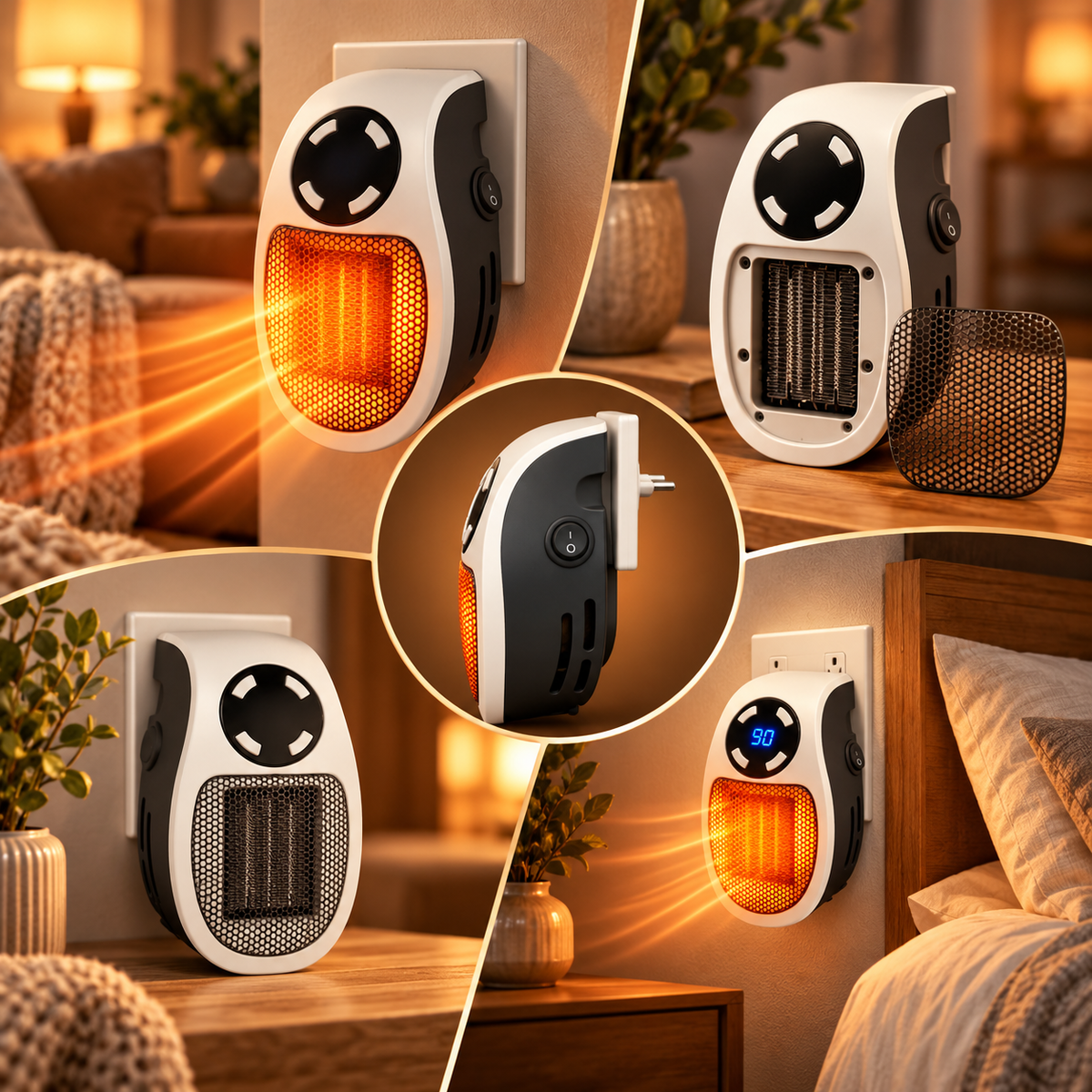 Heizlüfter Mit Thermostat Kompakter Schnelle Wärme