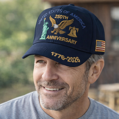 Men's Baseball Cap Anniversary Embroidery Adjustable Casual
