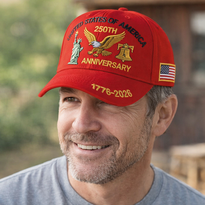Men's Baseball Cap Anniversary Embroidery Adjustable Casual