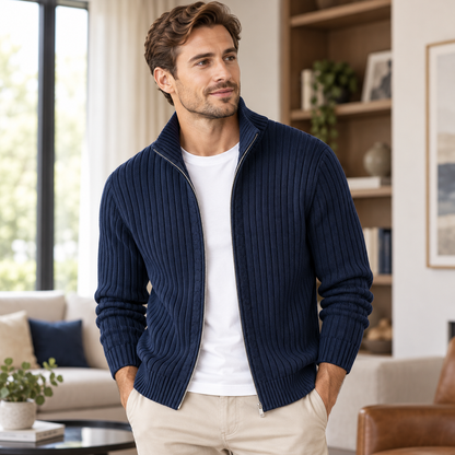 Herren Elegante Strickjacke Kardigan Für Männer
