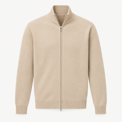 Herren Eleganter Für Männer Zip-Front Cardigan | Cardigan Mit