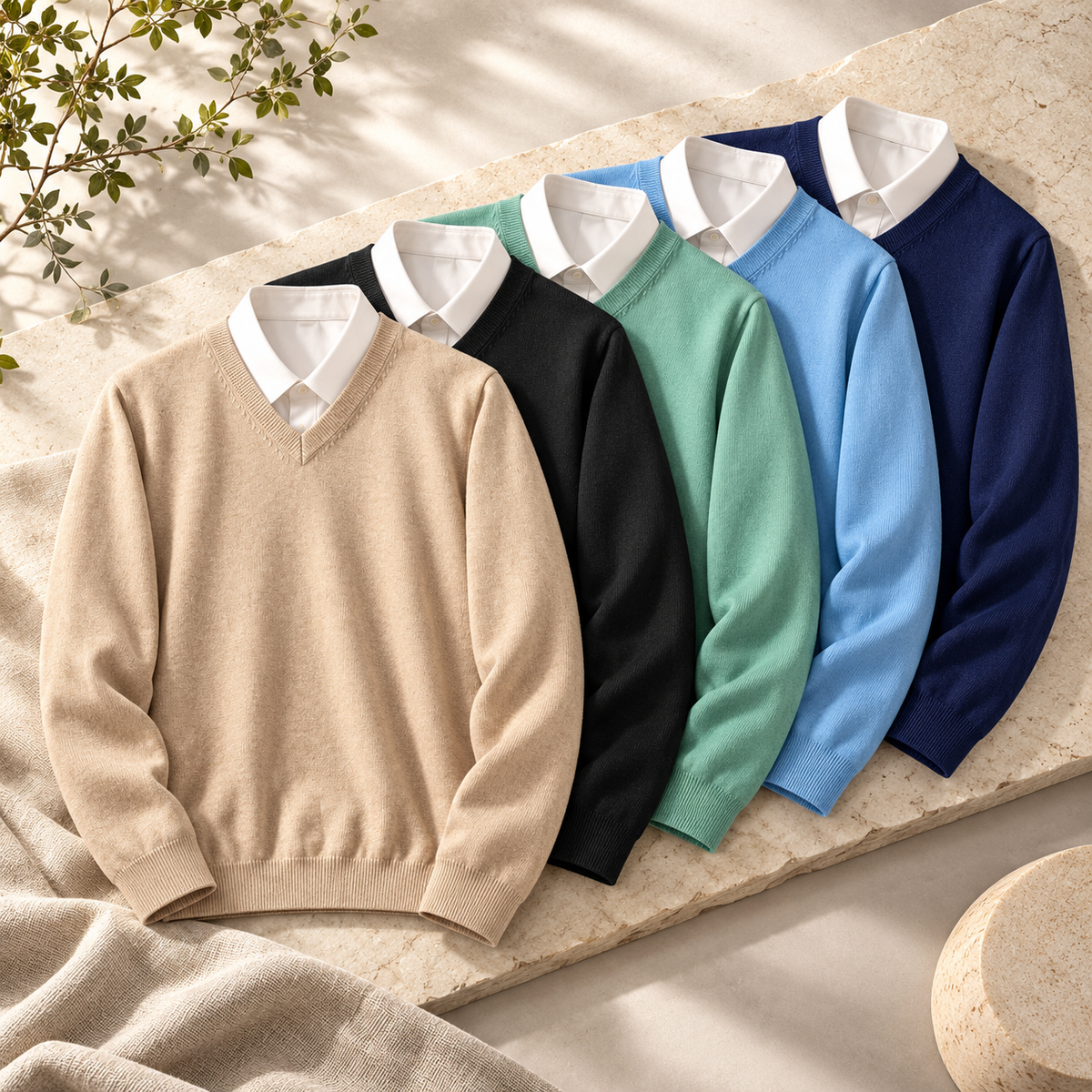 Herren Kaschmirpullover Für Formelle Anlässe Weicher