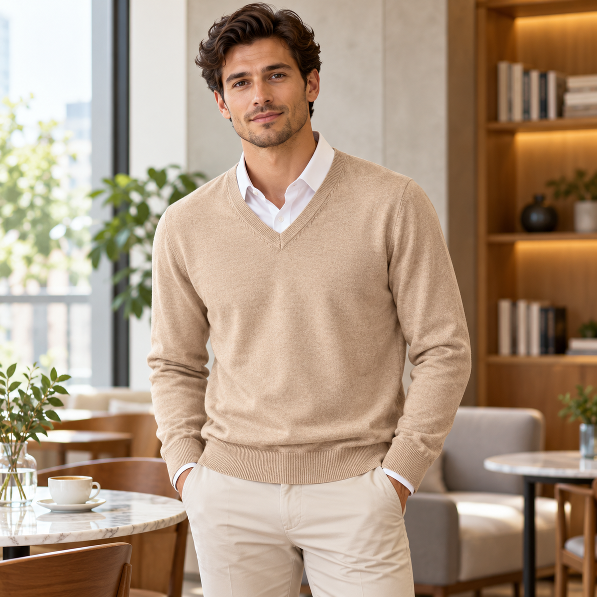 Herren Kaschmirpullover Für Formelle Anlässe Weicher