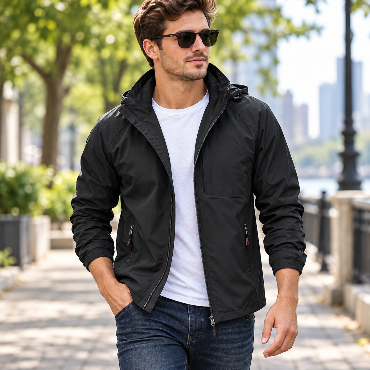 Herren Leichte Wasserabweisende Jacke Für Männer | Reisejacke
