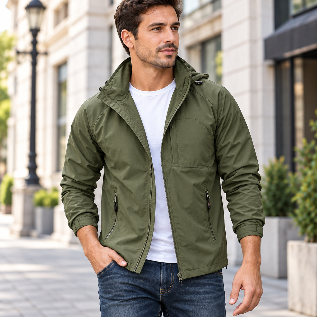 Herren Leichte Wasserabweisende Jacke Für Männer | Reisejacke