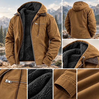 Herren Outdoorjacke Mit Kapuze Herrenjacke Für Kaltes Wetter