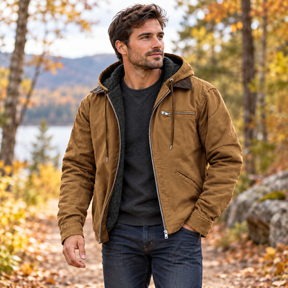 Herren Outdoorjacke Mit Kapuze Herrenjacke Für Kaltes Wetter