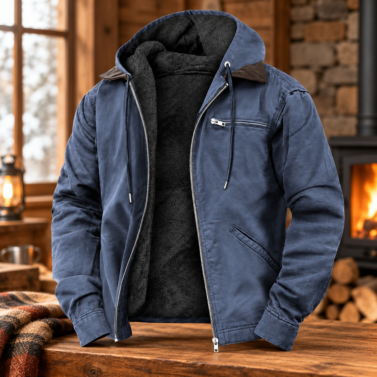 Herren Outdoorjacke Mit Kapuze Herrenjacke Für Kaltes Wetter