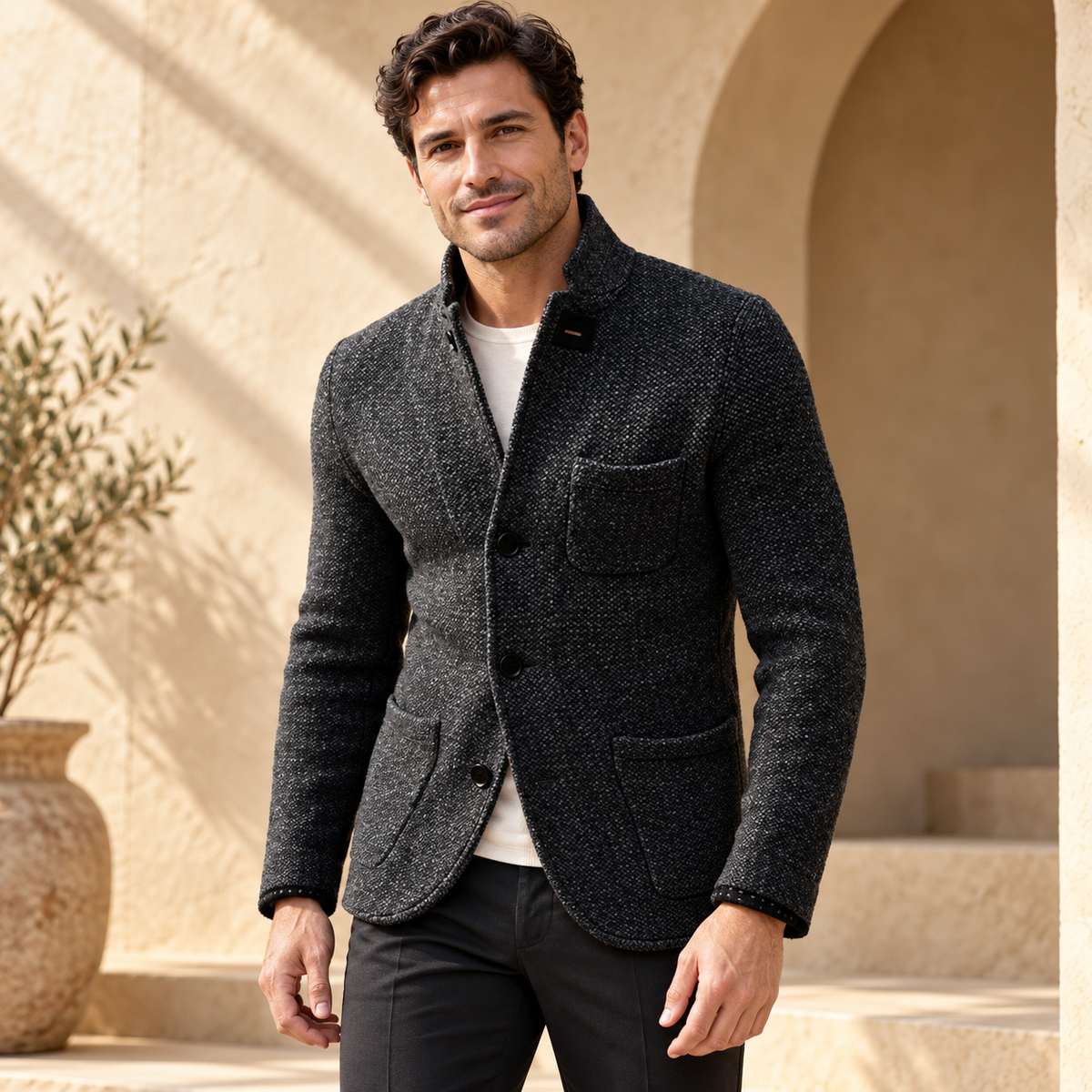 Herren Retro-Strickjacke Kaufen Hochwertiger | Strickstoff