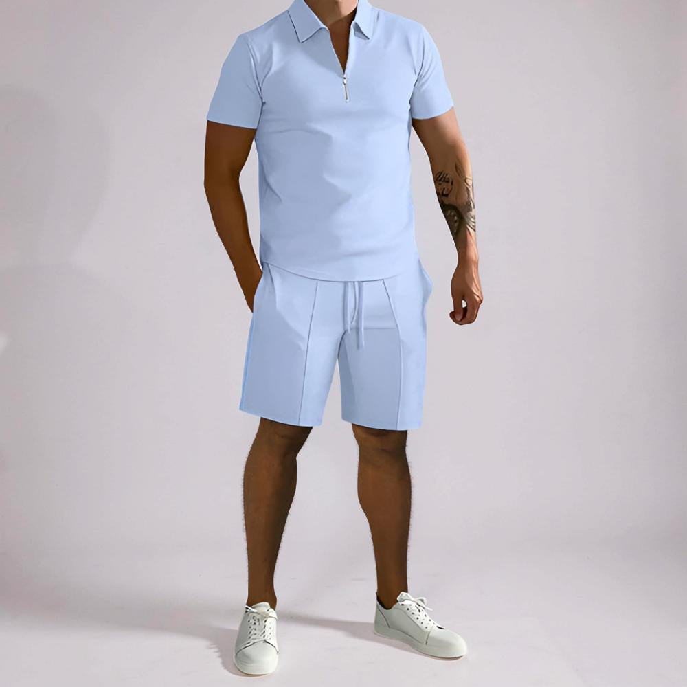 Conjunto de hombre Polo Conjunto Ropa casual Manga corta Dos piezas