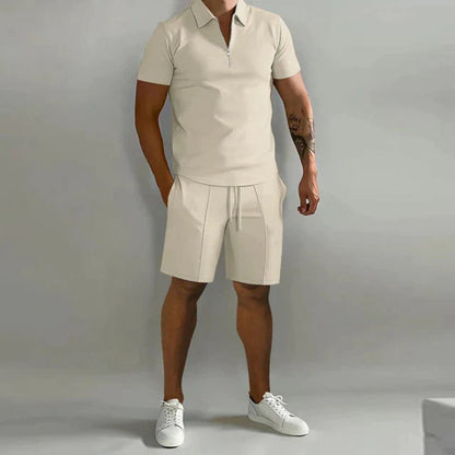 Conjunto de hombre Polo Conjunto Ropa casual Manga corta Dos piezas
