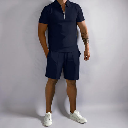 Conjunto de hombre Polo Conjunto Ropa casual Manga corta Dos piezas