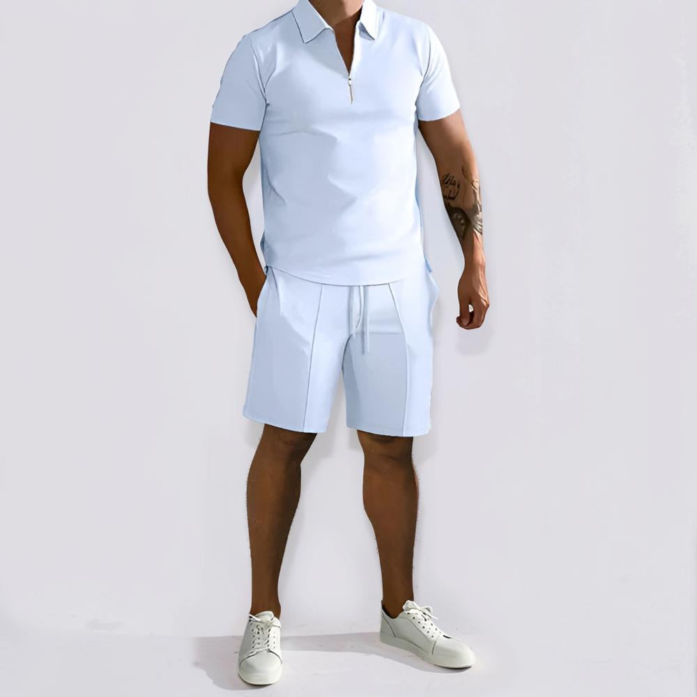 Conjunto de hombre Polo Conjunto Ropa casual Manga corta Dos piezas