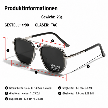 Men's Polarized Retro Sunglasses UV Protection