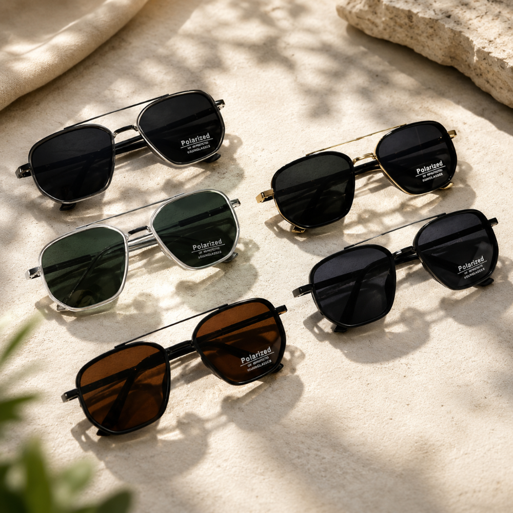 Men's Polarized Retro Sunglasses UV Protection