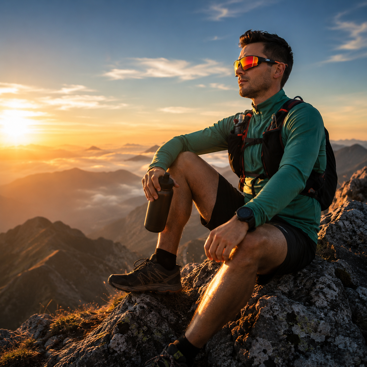 Lunettes de soleil homme Lunettes de sport Lunettes polarisées pour l'extérieur