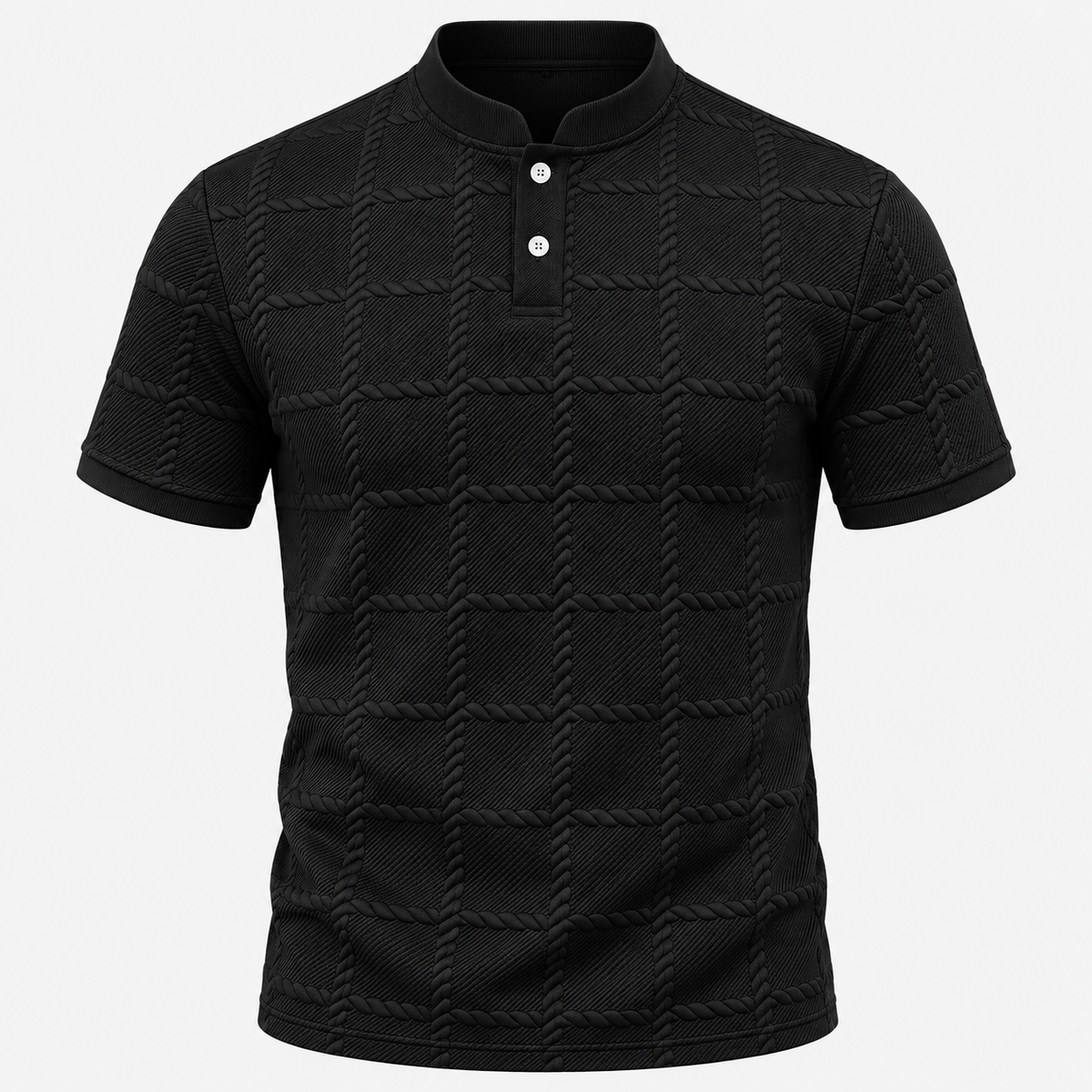 Herren T-Shirt Mit Knopfleiste Kurzärmliges Shirt | Henley