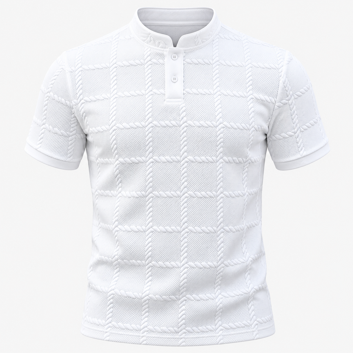 Herren T-Shirt Mit Knopfleiste Kurzärmliges Shirt | Henley