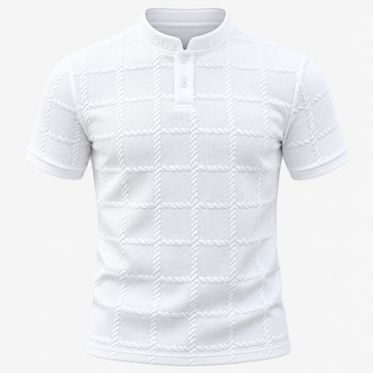 Herren T-Shirt Mit Knopfleiste Kurzärmliges Shirt | Henley