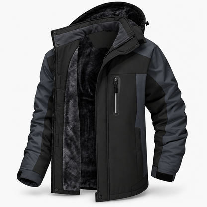 Herren Wasserfester Wintermantel Wärmende Jacke