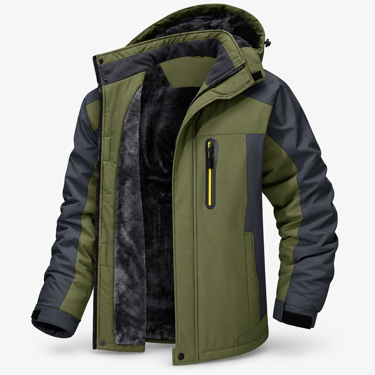 Herren Wasserfester Wintermantel Wärmende Jacke