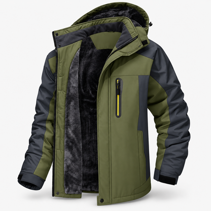 Herren Wasserfester Wintermantel Wärmende Jacke