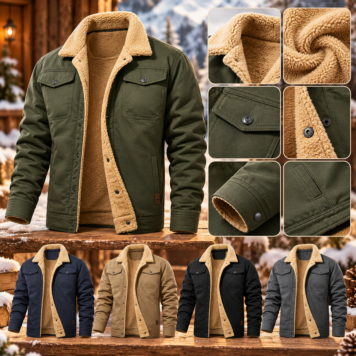 Herren Winterjacke Outdoor Jacke | Waterproof