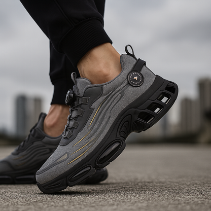 Herren Sicherheits Arbeits Sneaker Bequem Stoßdämpfend