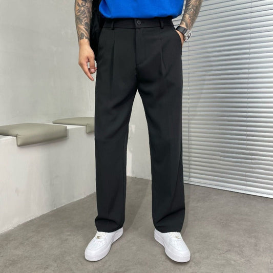 Pantalon chino homme tissu long coupe droite loisirs