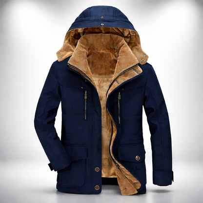 Chaqueta de invierno para hombre parka de transición cálida larga senderismo
