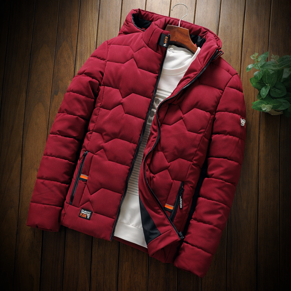 Men’s Winter Quilted Jacket Warm Everyday Transitional Lightweight