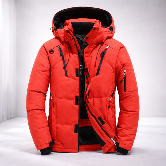 Parka matelassée homme hiver veste de transition chaude longue