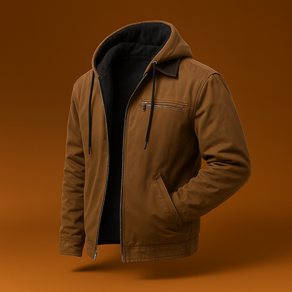 Herren Winter Warme Jacke Fleece Softshell Lange Komfort