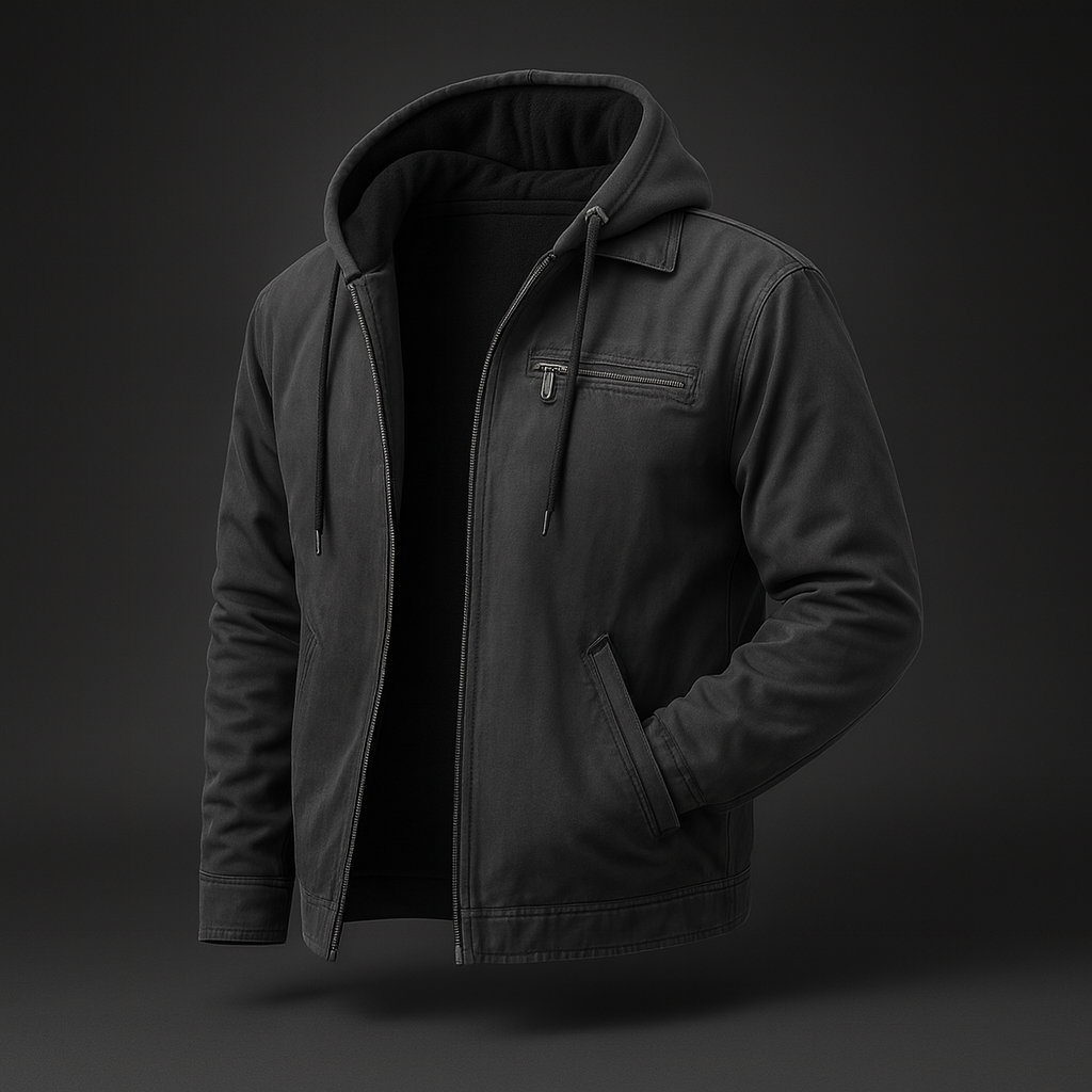 Herren Winter Warme Jacke Fleece Softshell Lange Komfort