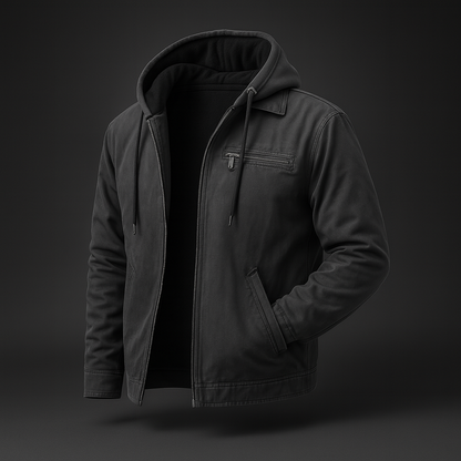 Herren Winter Warme Jacke Fleece Softshell Lange Komfort