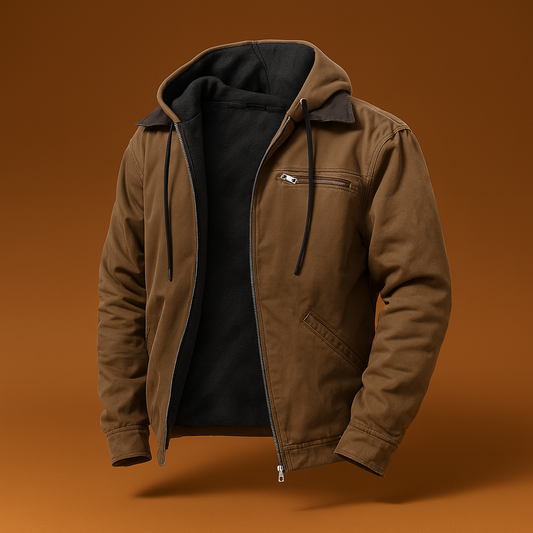 Herren Winter Warme Jacke Fleece Softshell Lange Komfort