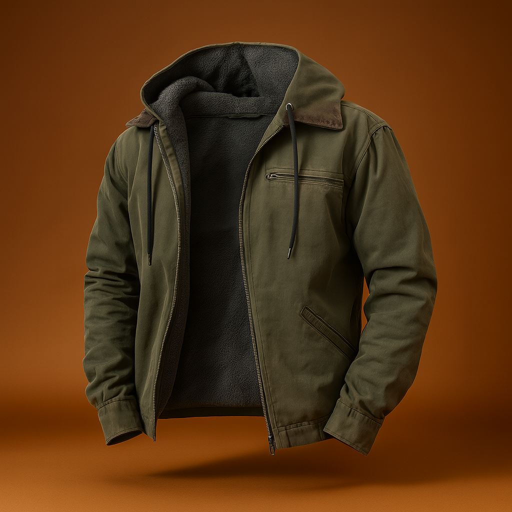 Herren Winter Warme Jacke Fleece Softshell Lange Komfort