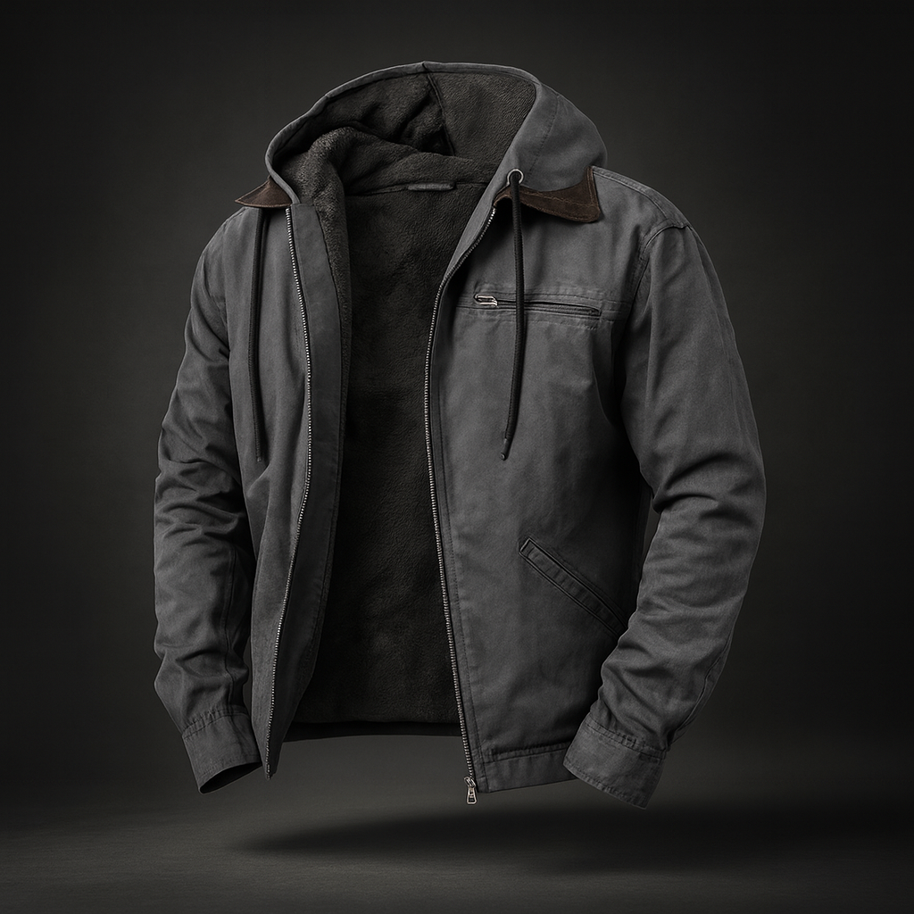 Herren Winter Warme Jacke Fleece Softshell Lange Komfort