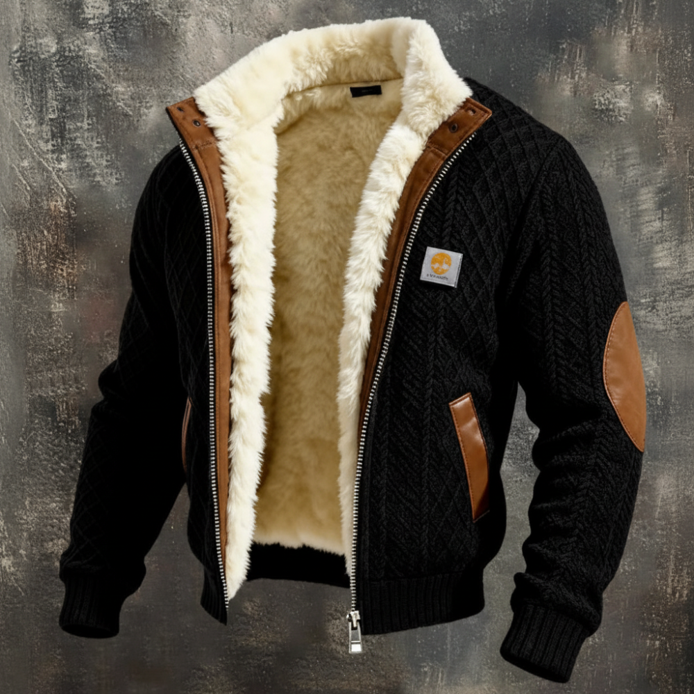Men's Winter Transitional Quilted Jacket Long Warm Functional