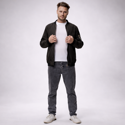 Men’s Transitional Winter Bomber Jacket Short Lightweight