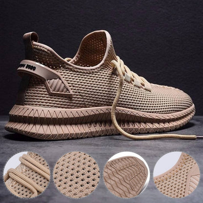 Herren leichte Sneaker sportlich Plateau Sportschuhe Alltag