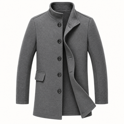 Herrenjacke Slim Fit Jacke Mit Aufstehendem Kragen