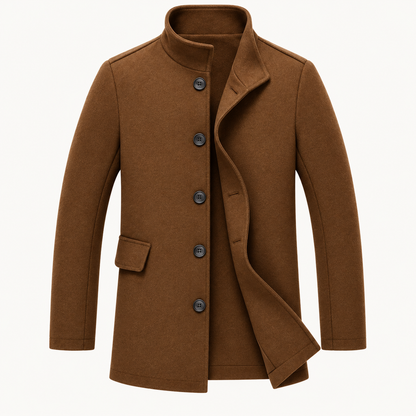 Herrenjacke Slim Fit Jacke Mit Aufstehendem Kragen