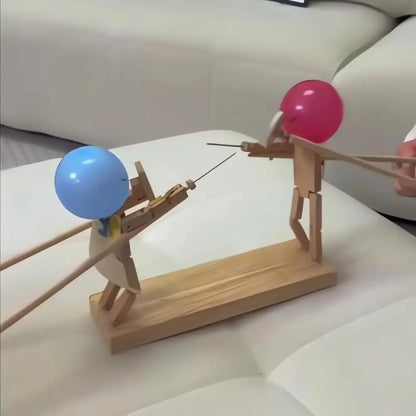 Holz Partyspiel Geschicklichkeitsspiel Duellspiel Ballons