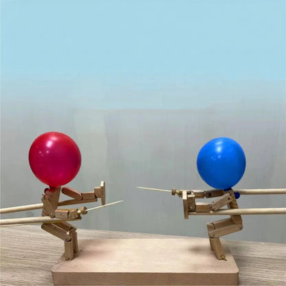 Holz Partyspiel Geschicklichkeitsspiel Duellspiel Ballons