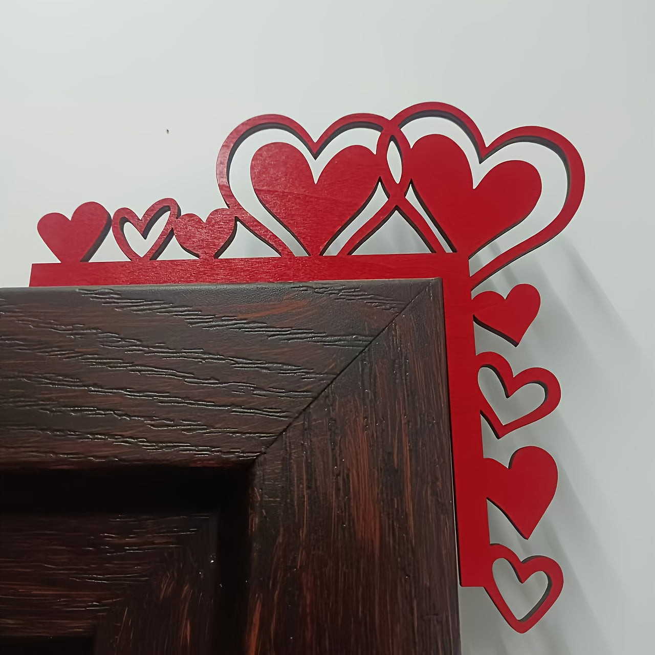 Wanddekoration Herzmotiv Holzaufkleber Türrahmen Wände