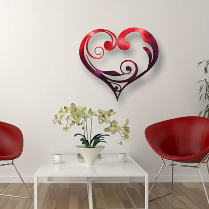Décoration murale motif cœur Métal Art mural élégant pour la maison
