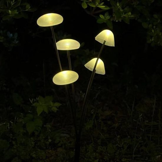 Solar Gartenleuchte Pilz Design für Außenbereich